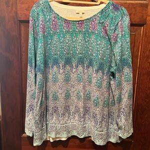 Talbots printed top